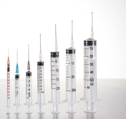 루어 잠금 세균성 하피더믹 주사기 일회용 3부 50Ml 60Ml 바늘 없이