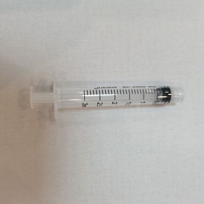 루어 잠금 주사기 EO 에 의해 동적 살균 세 부분 3ml 주사용