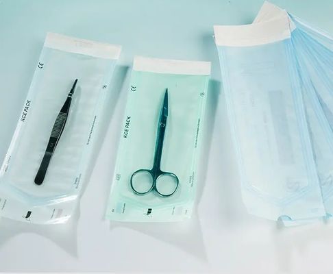 5.7 Cm X 13 Cm 의료 비생물 가방 치과 포장 껍질 팩 치과 의료 기기를 살균하는 데 사용되는 셀프 봉인